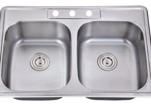 32"W*19D*10"H TOPMOUNT SINK 3322-18G-0