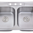 32"W*19D*10"H TOPMOUNT SINK 3322-18G-0