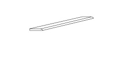 96" L x 7/8" H x 3/16" D SM-0