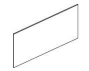 96" L x 35" H x 1/4" D FP-0