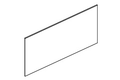 96" L x 35" H x 1/4" D FP-0