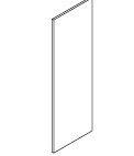 96" L x 25" H x 3/4" D TEP-0